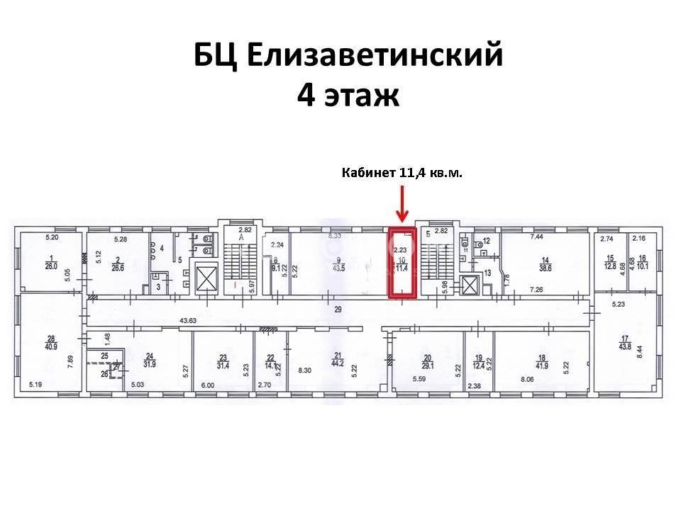 Схема елизаветинской больницы